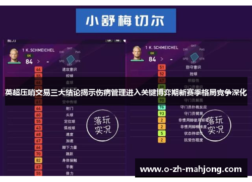 英超压哨交易三大结论揭示伤病管理进入关键博弈期新赛季格局竞争深化